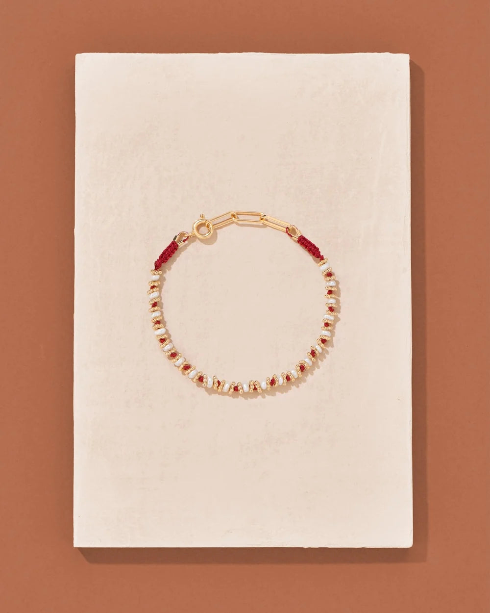 Tityaravy - Kamala Bracelet - Red Pearls
