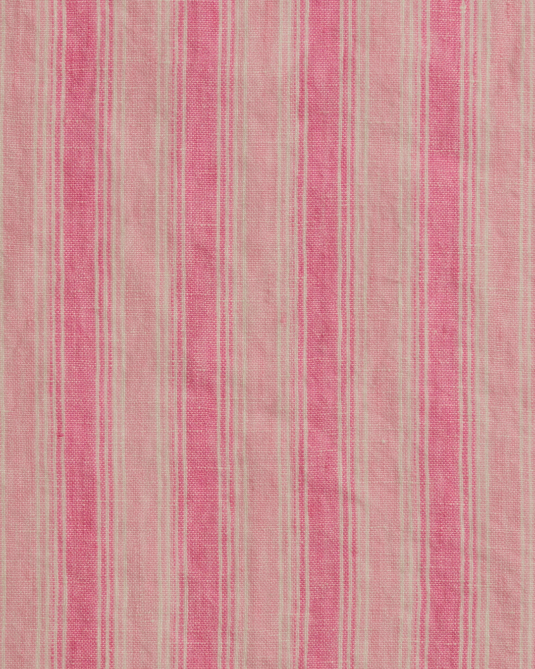 Merci - Washed linen Merci shopping bag - Pink Weft Stripes