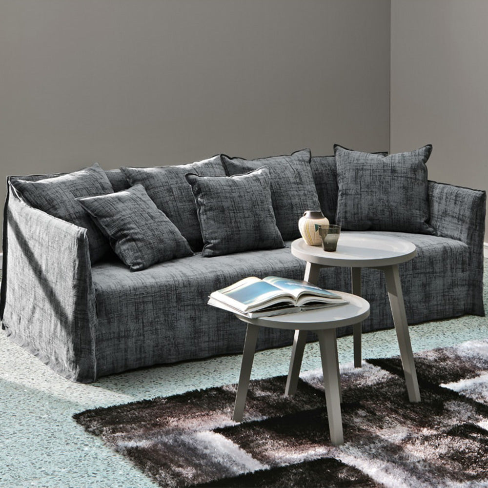Gervasoni - Sofa Ghost n°10 - Lin Blanc
