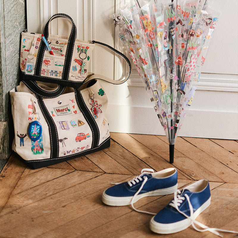 Merci x Shia McShia - Cabas Candide - Ecru