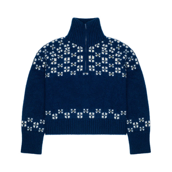 Calle Del Mar - Cardigan Winter Fair Isle - Demi zip