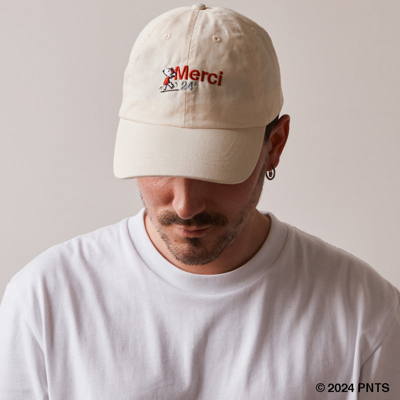 Peanuts x Merci - Casquette Merci 24' - Ecru