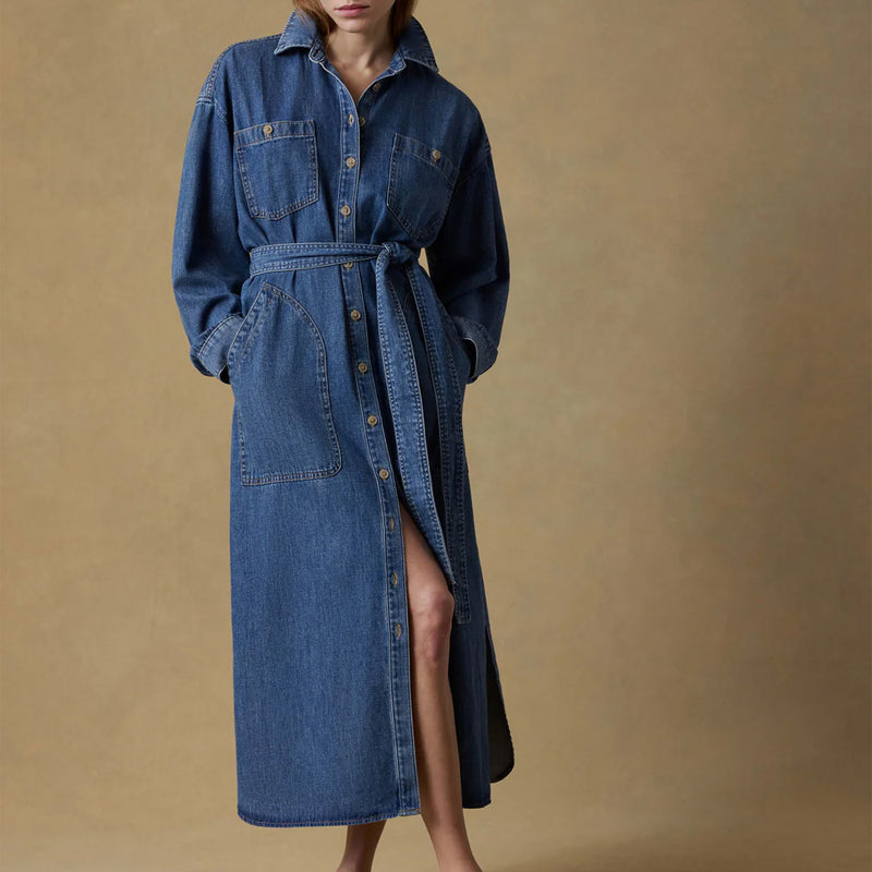 faherty coast to coast midi dress Faherty - Sunfair Denim Cleo Dress