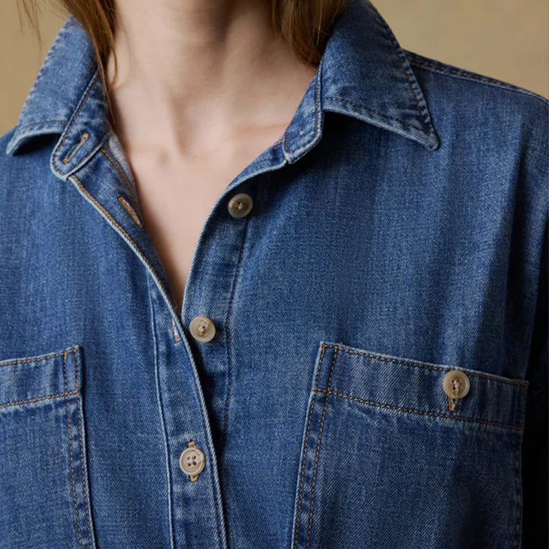 faherty denim dress Faherty - Sunfair Denim Cleo Dress