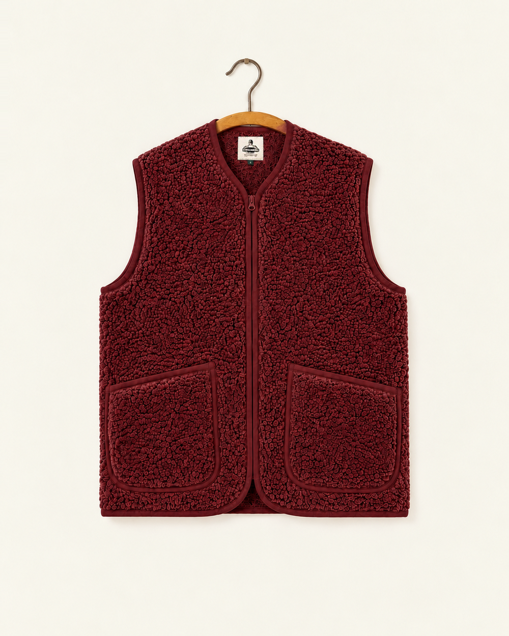 Coldbreaker - Veste Pepitco - Cerise – vue de face sur cintre