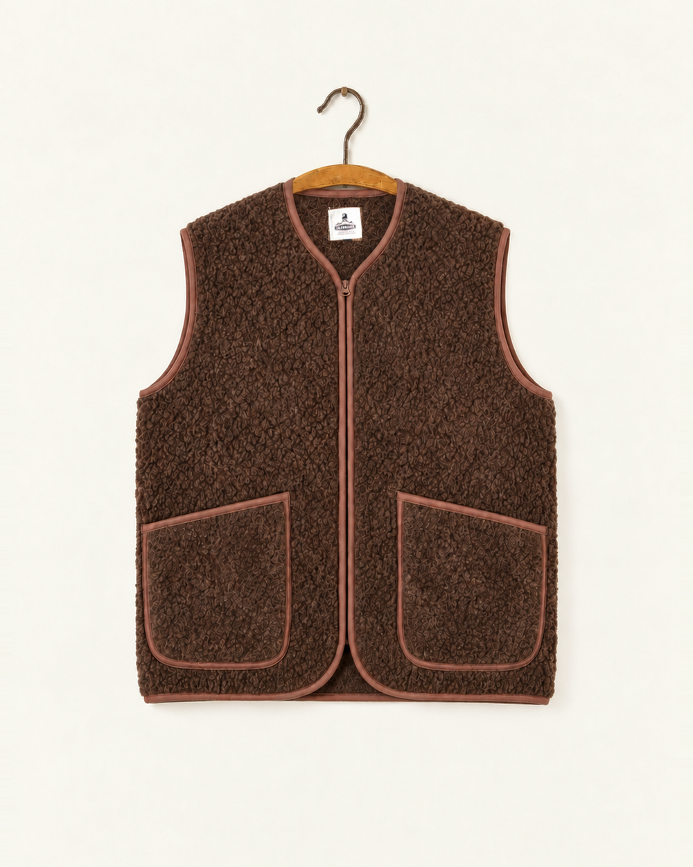 Coldbreaker - Veste Pepitco - Marron Foncé – vue de face sur cintre