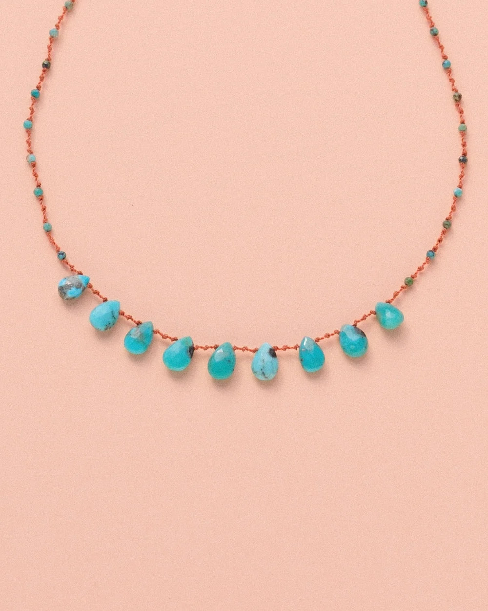 Ivarene - 9 Drops Necklace - Turquoise