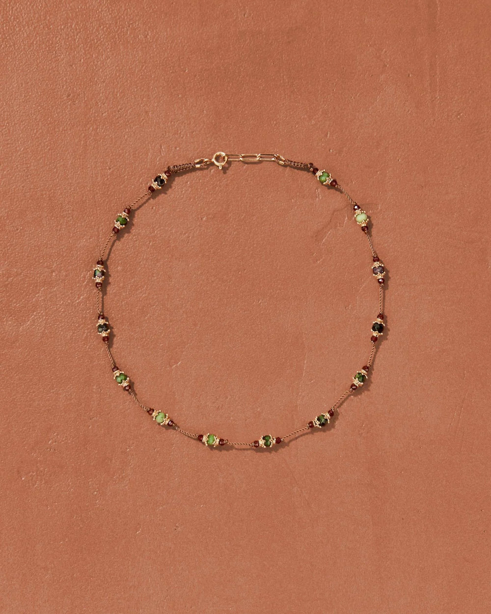 Tityaravy - Collier Sriphala - Zoisite Grenat