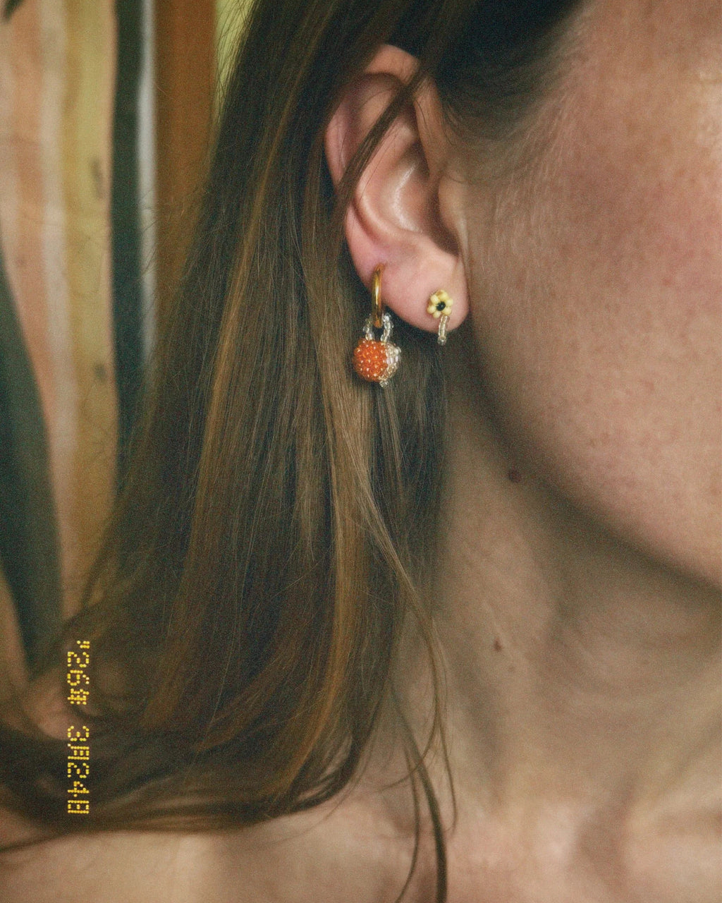 Pura Utz - Flowers Earrings - Yellow