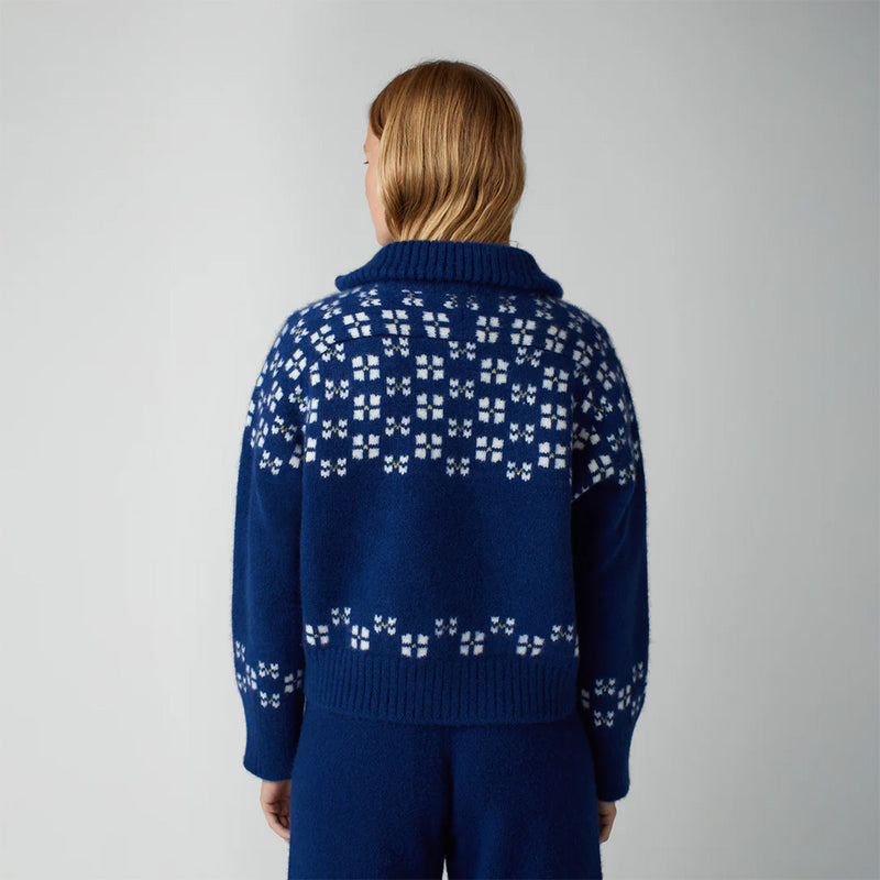 Calle Del Mar - Cardigan Winter Fair Isle - Demi zip