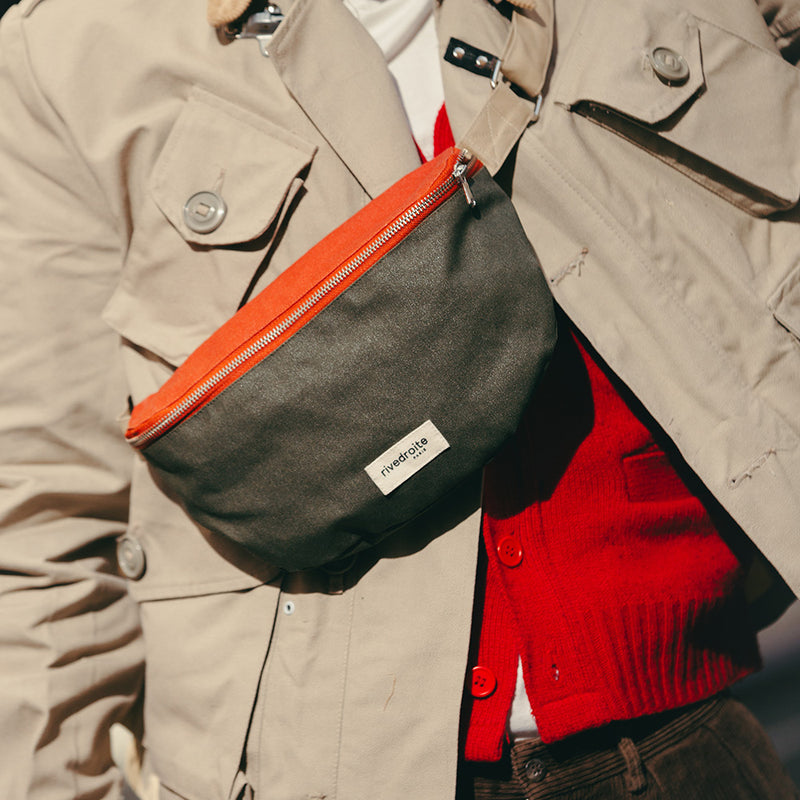 Rivedroite - Sac banane Custine - Vert et Orange