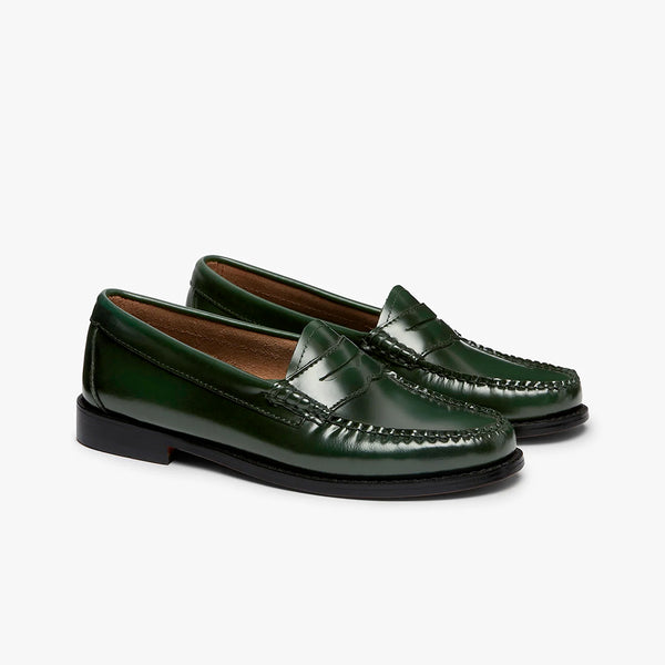 GH Bass - Mocassins Weejuns Penny - Vert