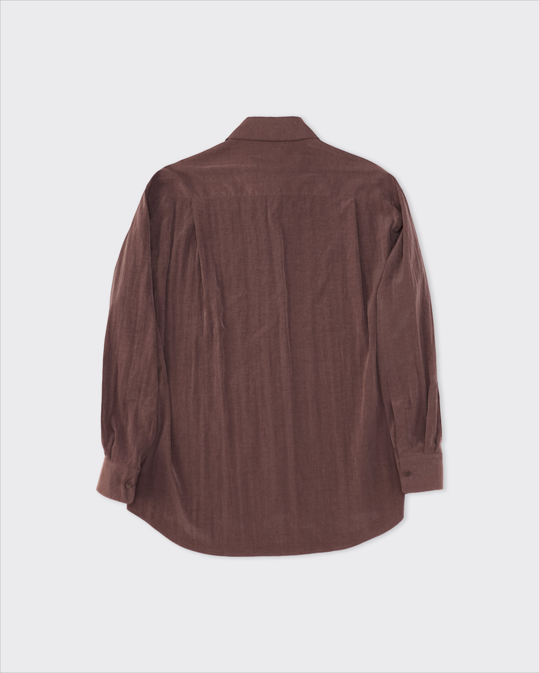 Vue arrière de la chemise Colbo TK mauve en mélange de lyocell et polyamide, coupe décontractée chez Merci Paris