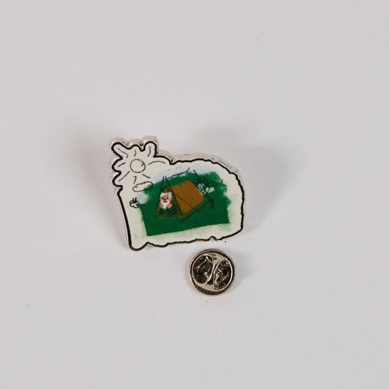 le vieux campeur tente Pin Au STOREFRONT plage en bas du Color:Pink Revo or pin thousands of