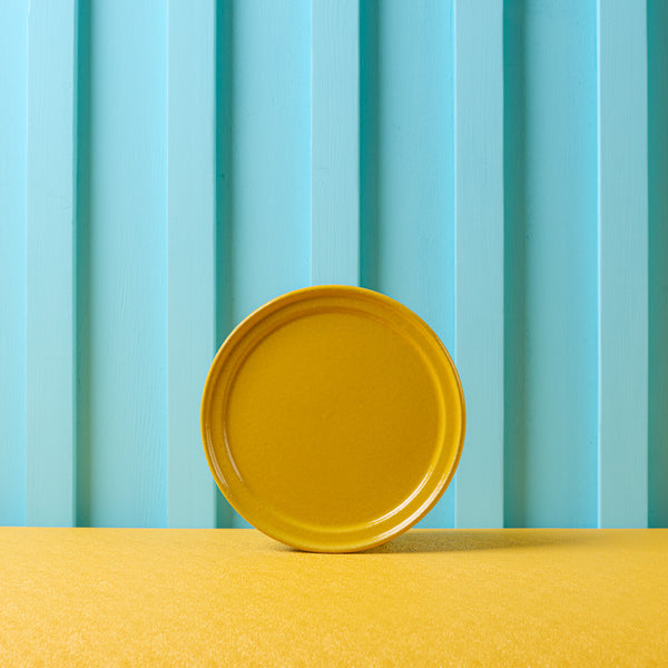 Assiette Temps - Jaune
