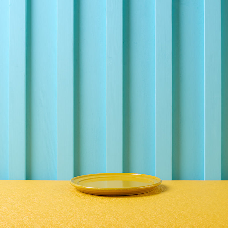 Assiette Temps - Jaune