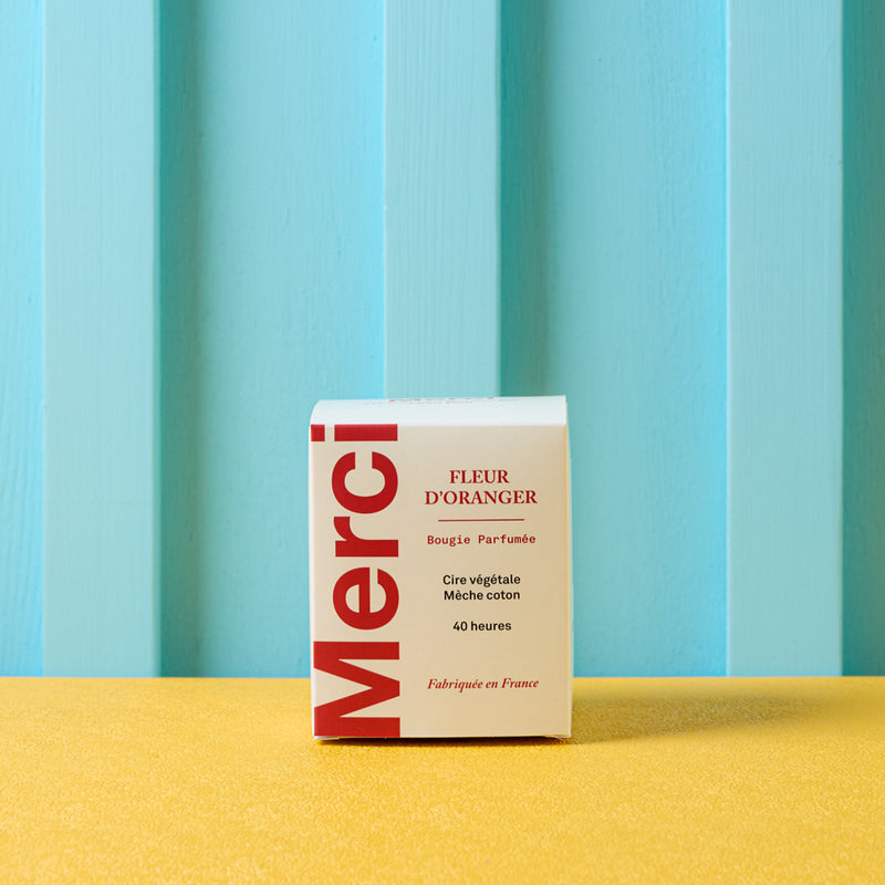 Merci - Bougie - Fleur d'oranger