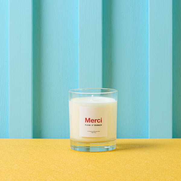 Merci - Bougie - Fleur d'oranger