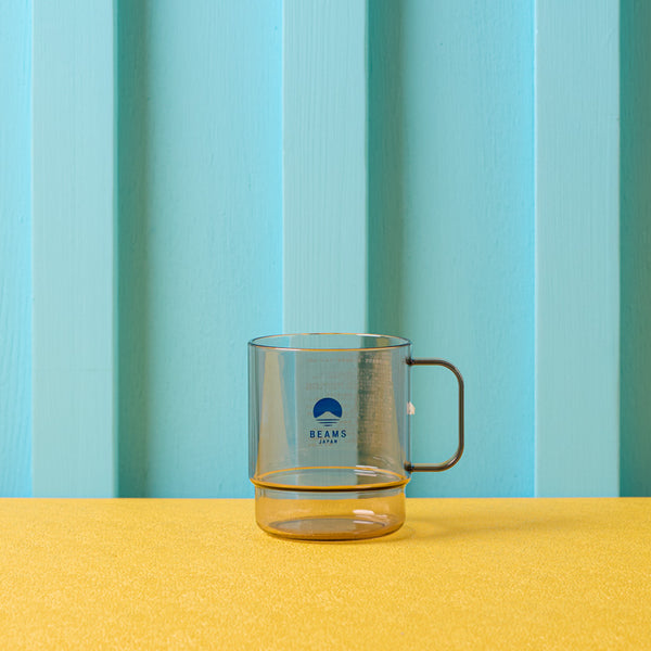 Mug Transparent - Marron & Bleu