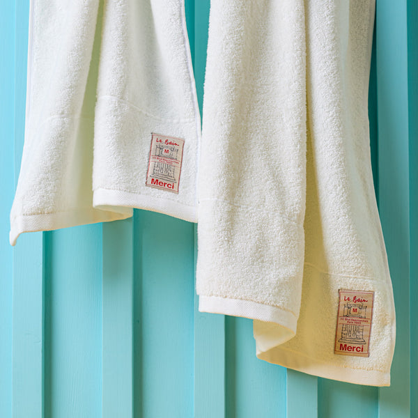 Serviette de bain en éponge - Blanc Optique