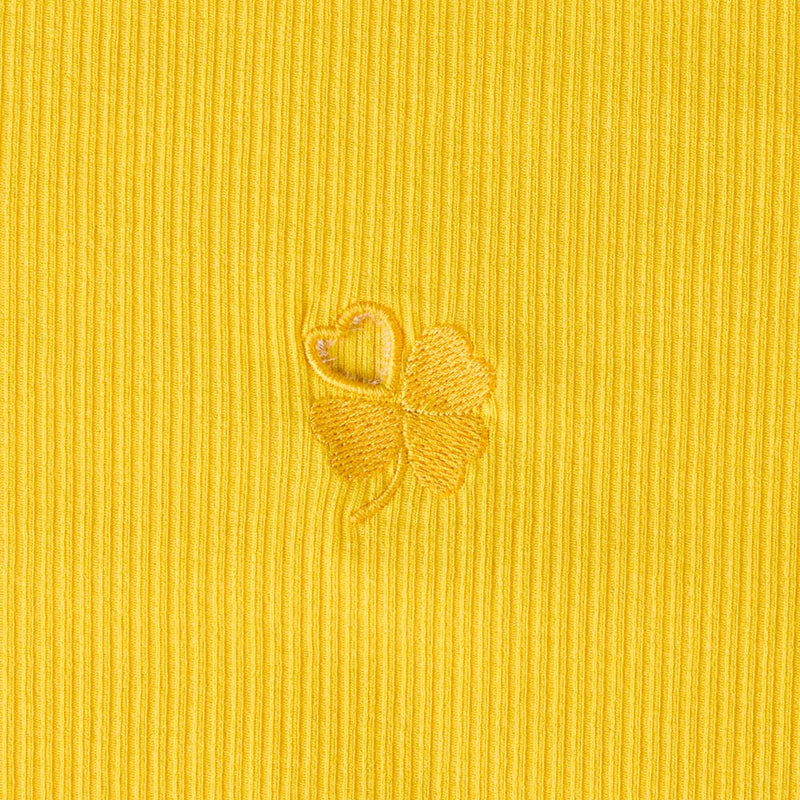 Baserange x Merci  - T-Shirt Tower Tréfle Cœur - Jaune