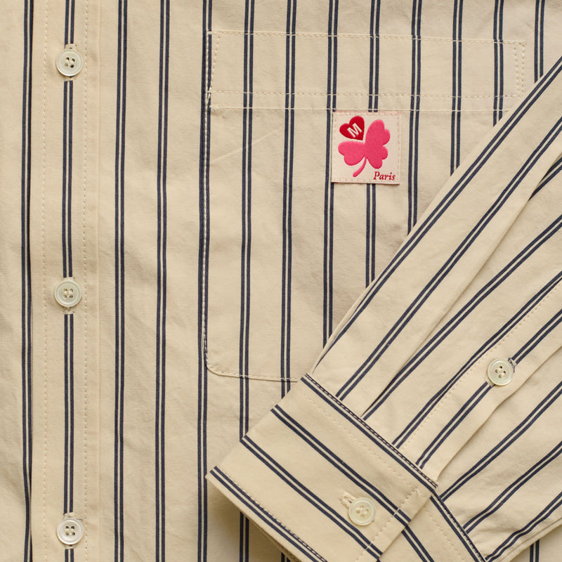 Merci - Chemise Sacha - Rayures Ecru & Marine