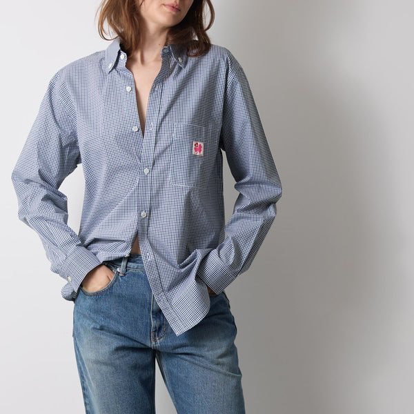 Merci - Chemise Sacha - Carreaux Vert & Bleu