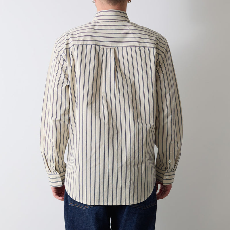 Merci - Chemise Sacha - Rayures Ecru & Marine