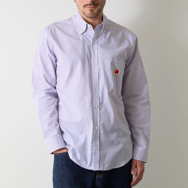 Merci - Chemise Sacha - Carreaux Bleu & Rouge