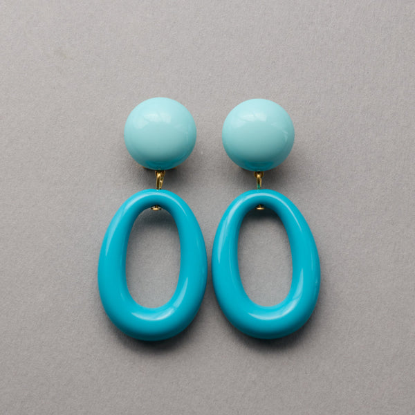 Lorena Taddei - Boucles d'oreilles Ogive - Light Blue / Turquoise