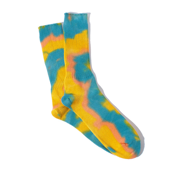 Anonymous ISM - Chaussettes Tie Dye - Jaune