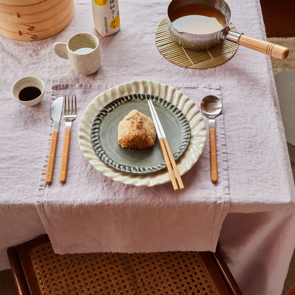 Set de table en lin lavé - Parme Fuji Iro