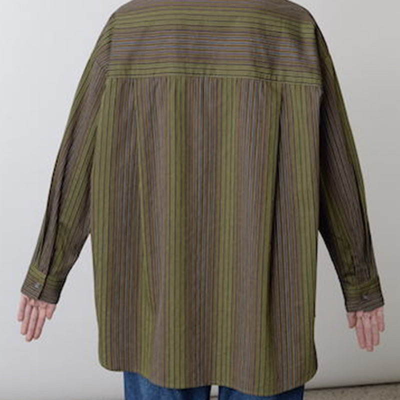 V de Vinster - Blouse rayée à fleurs Billie - Kaki