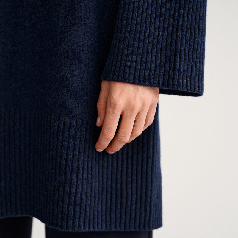 GANT - Robe Col Roulé Lounge - Marine