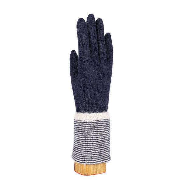 Santacana - Gant en laine Angora - Marine