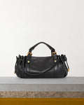 Gerard Darel - Mini Sac À Main En Cuir 12H - Noir – Vue sur banc