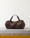 Gerard Darel - Sac À Main En Cuir 24H Patchwork - Marron – Vue sur banc