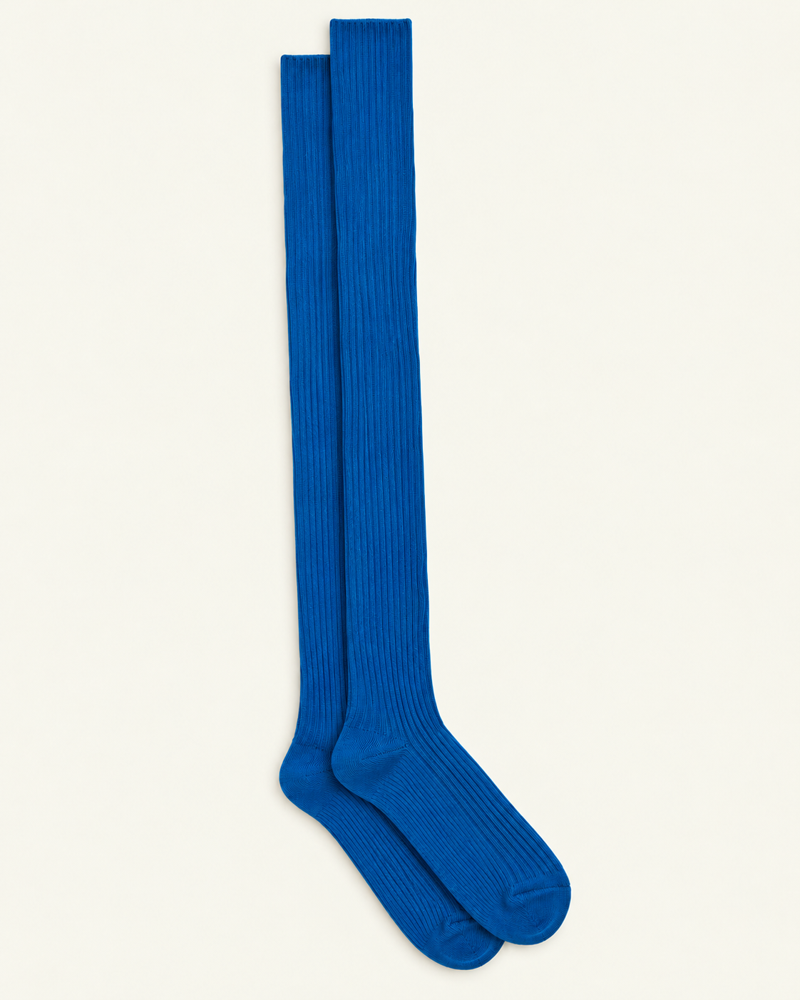 Baserange - Chaussettes Hautes Rib - Bleu Ova