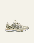 Asics - Baskets Gel NYC - Kaki & Argent Pure - vue de profil