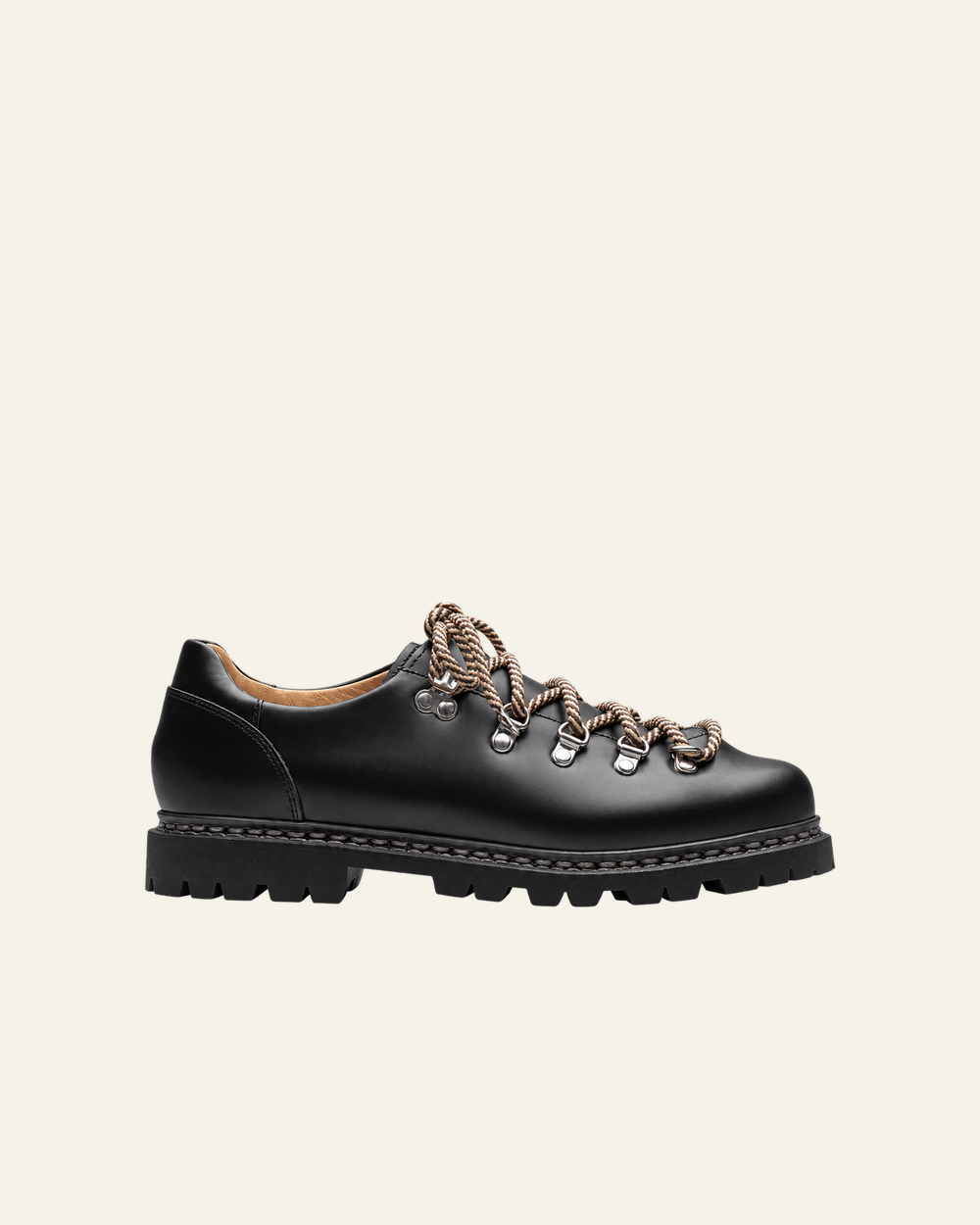 Paraboot - Derbies Clusaz - Noir Lisse - vue de profil