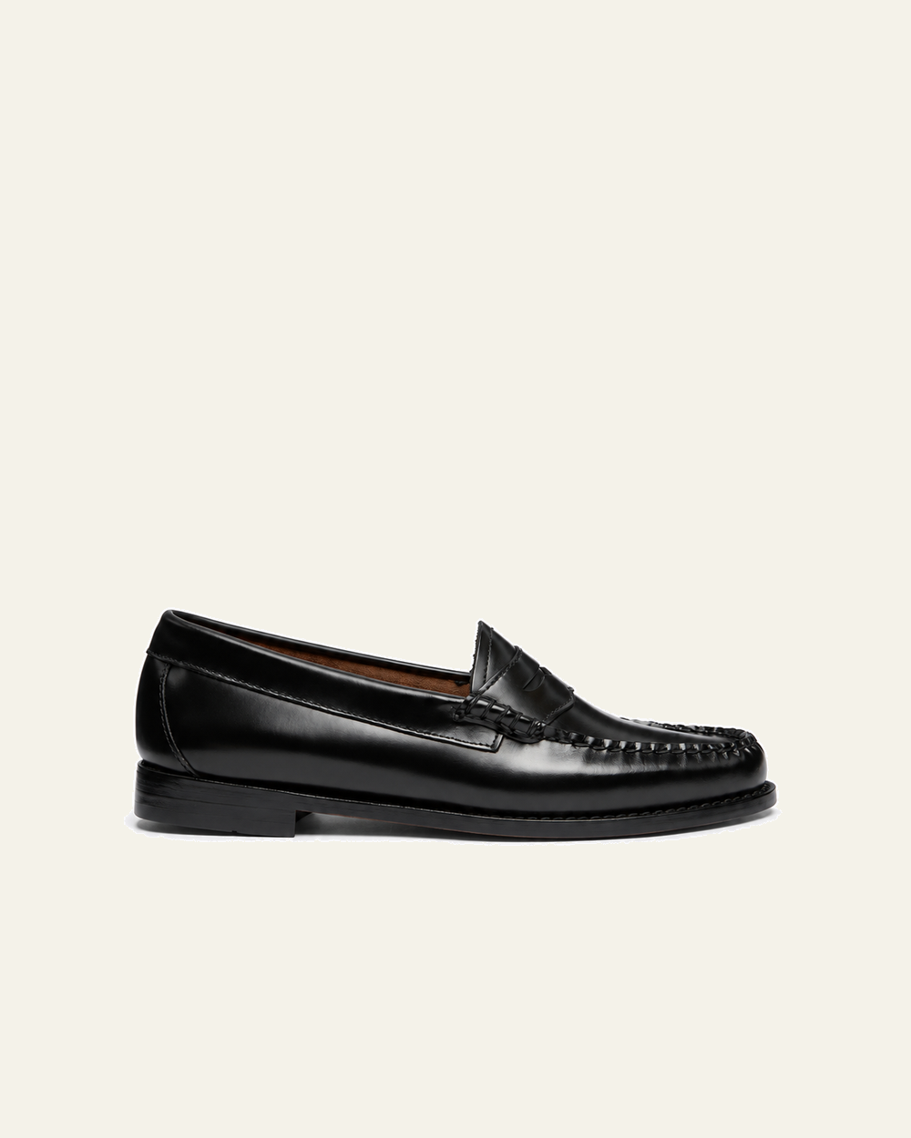 Gh Bass - Mocassins Weejuns Penny - Noir - vue de profil