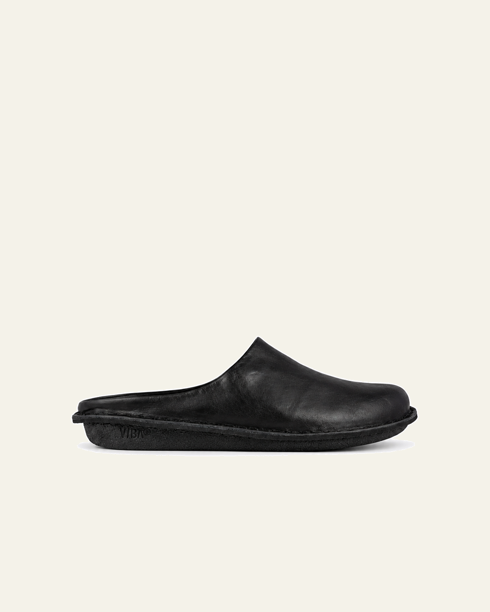 Vibae - Sabot Roma - Noir Preto - vue de profil