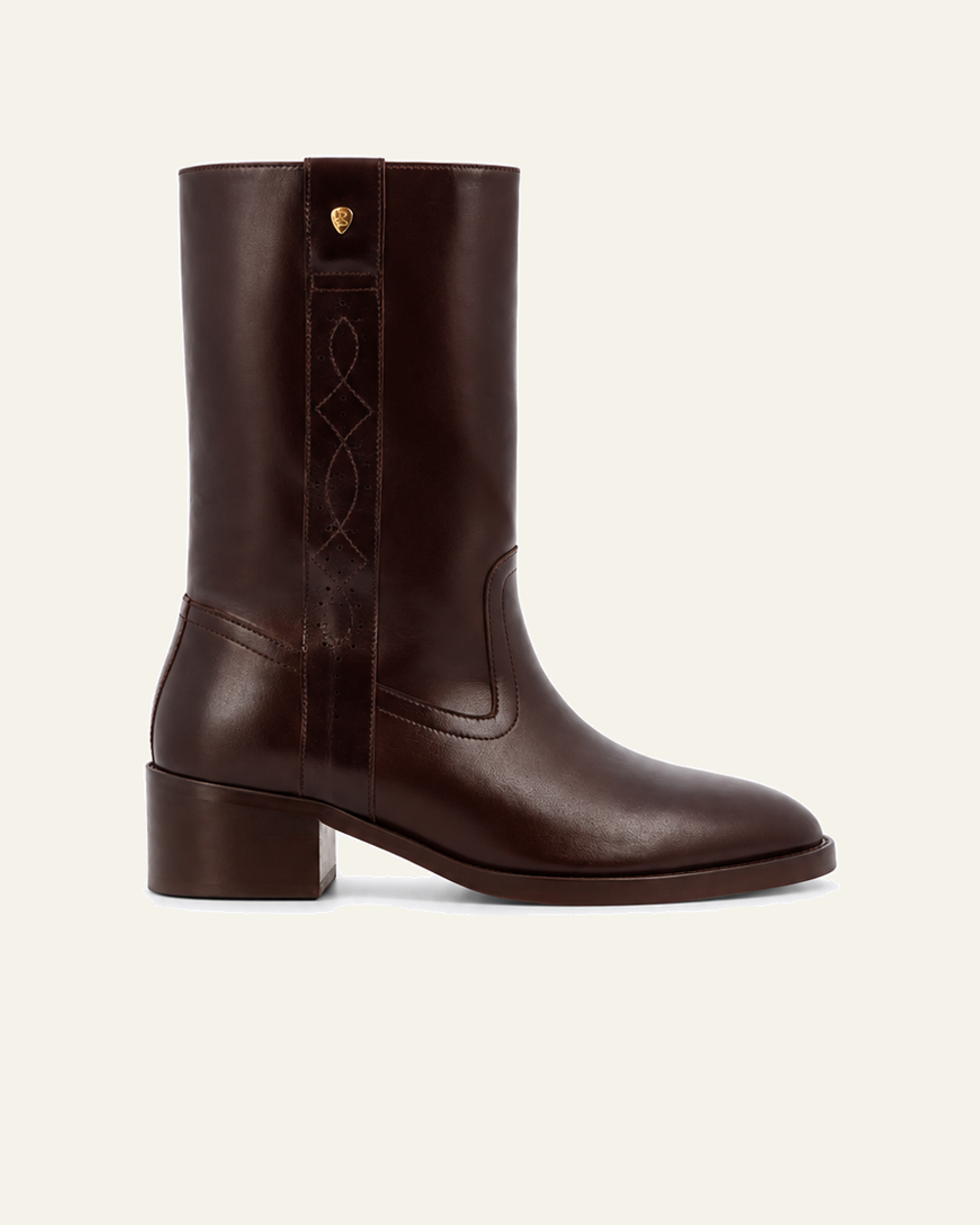Socque - Bottes Dune - Chocolat - vue de profil