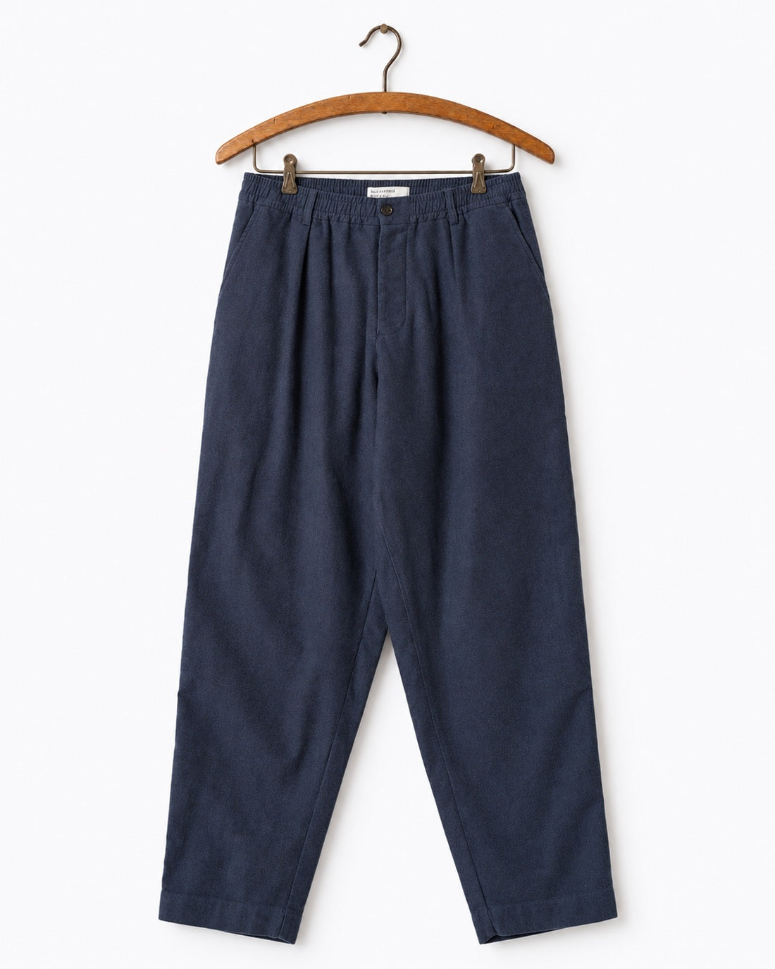 Universal Works - Pantalon Oxford Micro Canvas - Marine - sur cintre