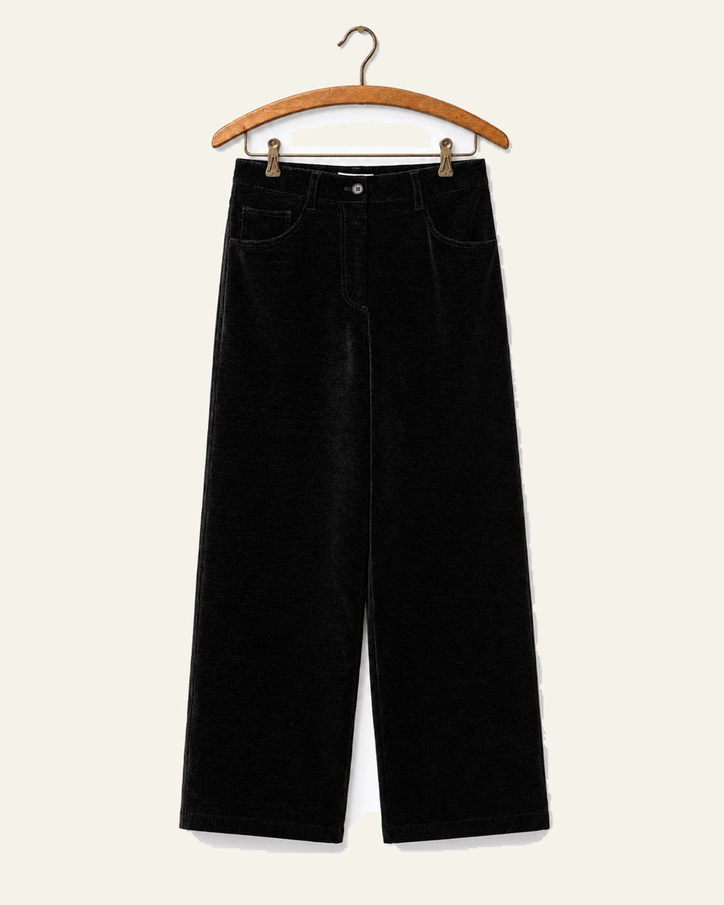 Low Classic - Pantalon En Velours - Noir - sur cintre