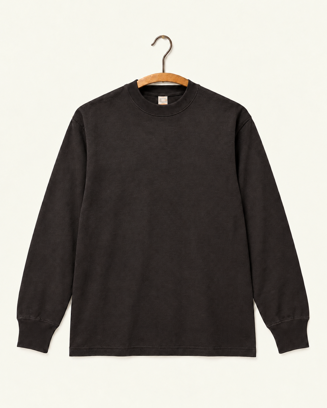 Warehouse & Co - T shirt Long Sleeve 5914 - Sumikuro, vue de face sur cintre
