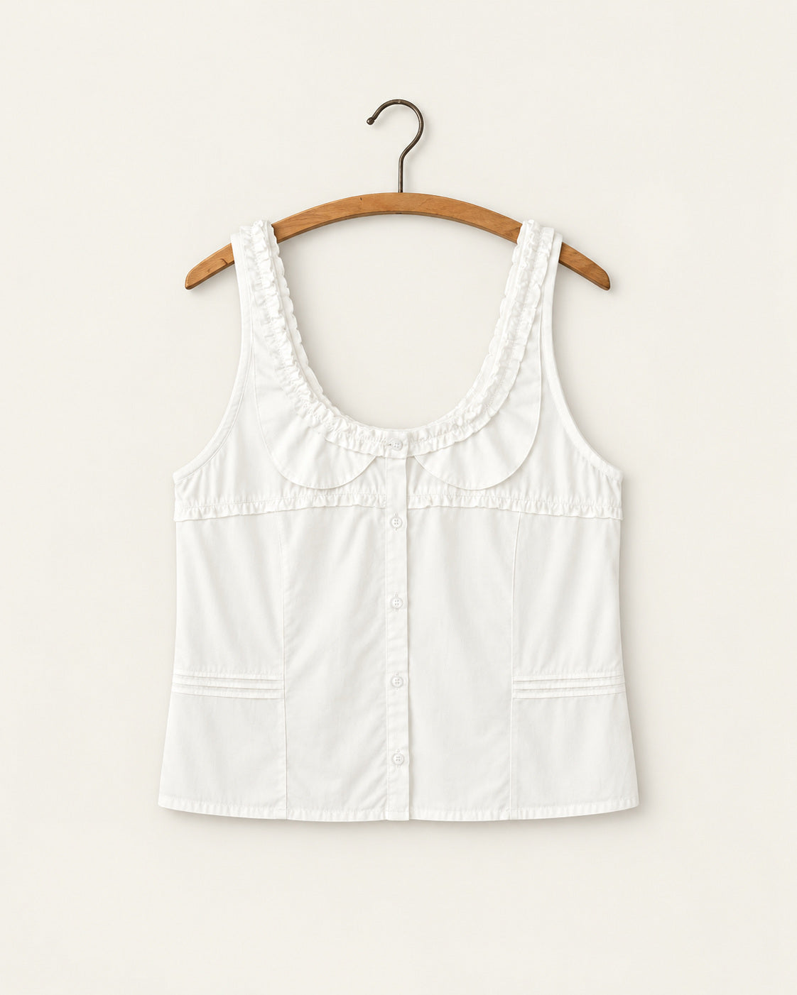 Deiji Studio - Top Frills - Blanc - vue sur cintre