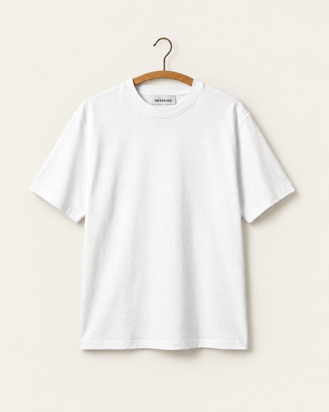 Herskind - T-Shirt Larson - Blanc - vue sur cintre