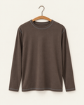 Another Aspect - T-shirt manches longues 3.0 - Marron et marine - sur cintre