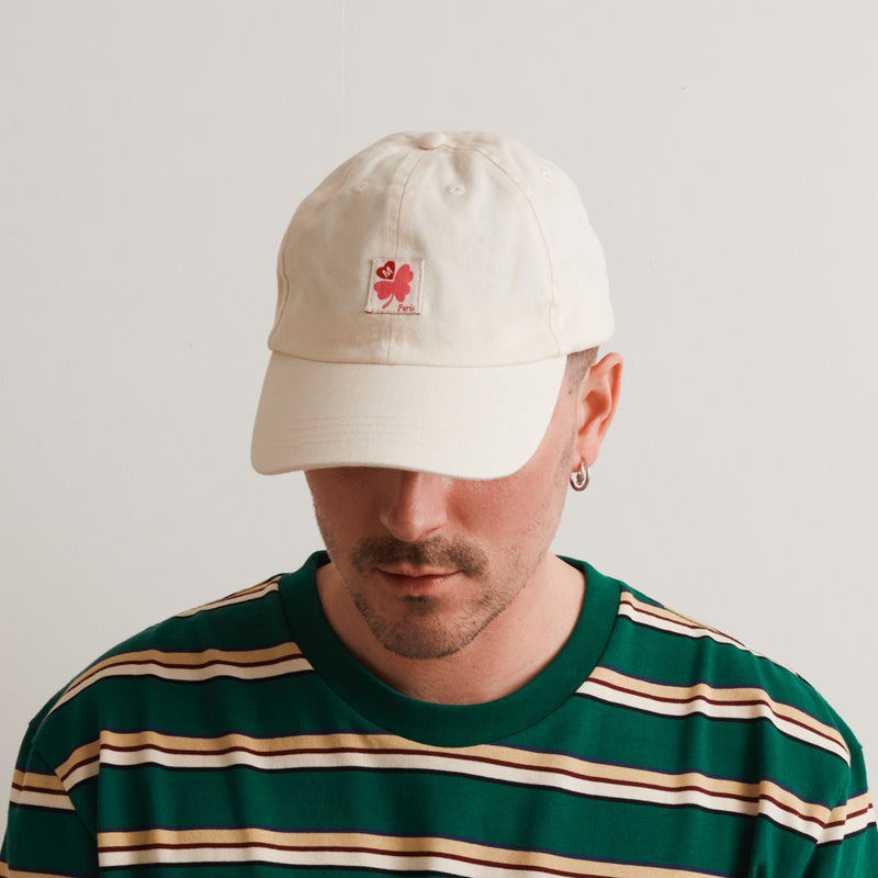 Merci - Casquette Trèfle Patch - Ecru